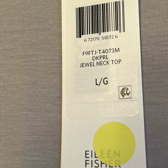 Garnet Hill Eileen Fisher Tencel Jersey Jewel Neck Top - Picture 10 of 11